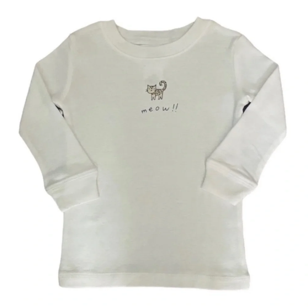 Baby Gap Leopard Print Long Sleeve Top and Bottoms Pajama Set Size 6-12 Months